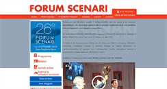 Desktop Screenshot of forumscenari.it