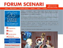 Tablet Screenshot of forumscenari.it